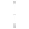 Dog Door for Sliding Glass Door, 91 to 96 in Adjustable Height, Aluminum Alloy Frame with Metal Rotating Hinges, Lock Design, 8 1/4 x 12 1/4 in Flap