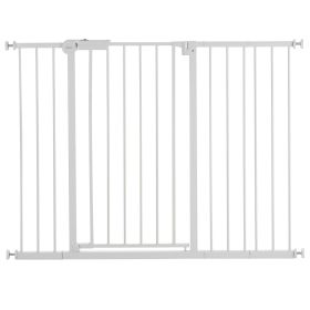 Baby Gate, 26-48 Inches Adjustable Width, 36 Inches High Dog Gate, Easy Step Walk Thru, for Child Pet Security, Pressure Mount Kit, Wall Cups