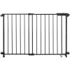 Baby Gate, 29.5-43 Inches Adjustable Width, 28 Inches High Dog Gate, No Threshold Bar, Easy Step Walk Thru, for Child Pet Security, with Screws