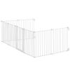 Baby Gate, 192 Inches Extra Wide, 28 Inches High 8-Panel Foldable Dog Gate, for Child Pet Security, One-Hand Open