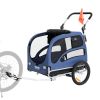 VEVOR 2-in-1 Pet Stroller Bicycle & Bike Trailer, Supports up to 100 lbs