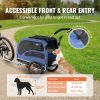 VEVOR 2-in-1 Pet Stroller Bicycle & Bike Trailer, Supports up to 100 lbs