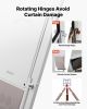 Dog Door for Sliding Glass Door, 91 to 96 in Adjustable Height, Aluminum Alloy Frame with Metal Rotating Hinges, Lock Design, 8 1/4 x 12 1/4 in Flap