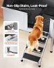 Stainless Steel Dog Washing Station 50 Inch Pet Grooming Tub with Low-Slope Non-Slip Stairs, Hot & Cold Faucet, Showerhead, Home Wash Sink