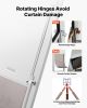 Dog Door for Sliding Glass Door, 91 to 96 in Adjustable Height, Aluminum Alloy Frame with Metal Rotating Hinges, Lock Design, 10 1/4 x 16 1/4 in Flap