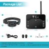 2 In 1 Wireless Electric Waterproof Pet Shock Boundary Containment System Electric Training Collar for Small Medium Large Dogs