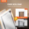 Pet Door, 9.29" x 13.19" Metal Frame with Lock and 3-Flap System, Weatherproof Doggy Door, Easy to Install in Interior or Exterior Walls