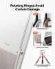 Dog Door for Sliding Glass Door, 91 to 96 in Adjustable Height, Aluminum Alloy Frame with Metal Rotating Hinges, Lock Design, 13 5/8 x 23 5/8 in Flap