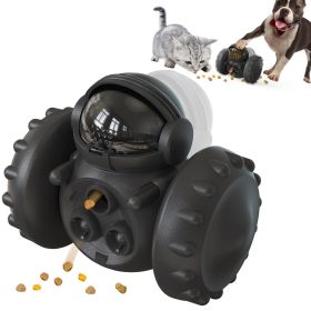 PawPartner Dog Tumbler Interactive Toys Training Food Dispenser (Color: Black, Ships From: China)
