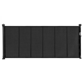 Retractable Baby Gate, 34 inch Tall, Extends up to 71 inch Wide, Retractable Gate for Kids or Pets, Mesh Material, Easy to Install for Indoor Stairs (Default: Default)